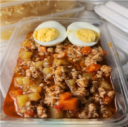 Giniling with Boiled Egg
